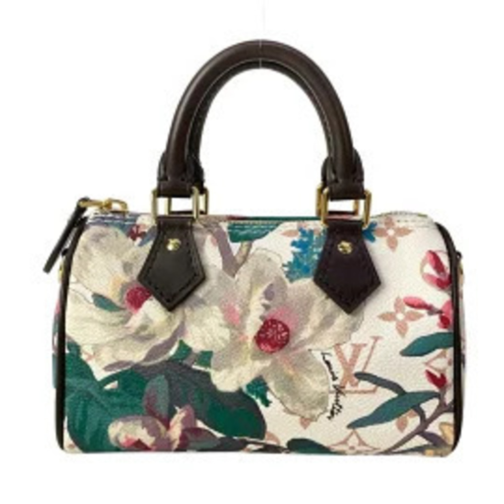 Louis Vuitton Speedy Eden collection cream Monogram Dune canvas floral